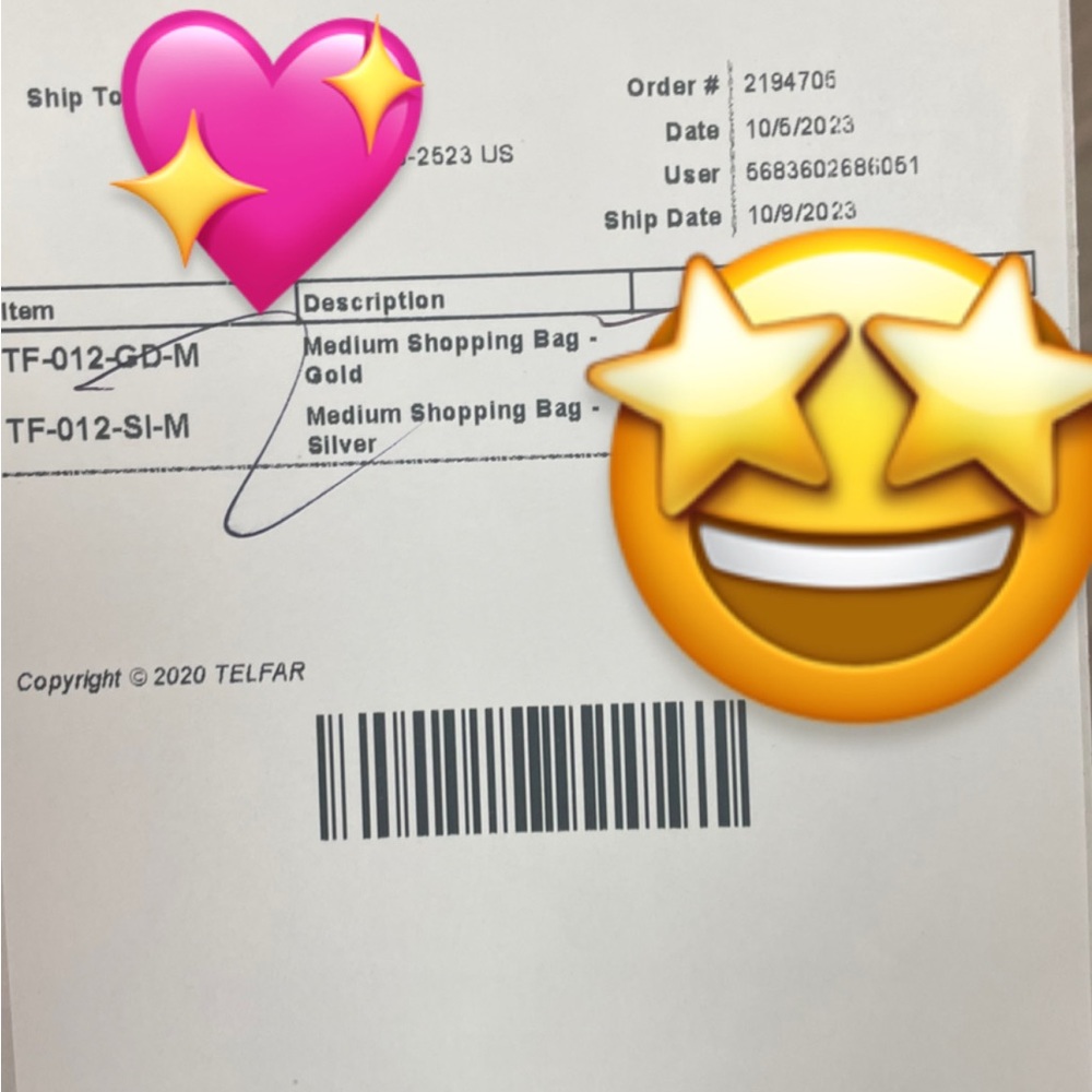 ❌SOLD❌Authentic Telfar Medium Metallic Silver Shopping Bag🪩 - Picture 8 of 16